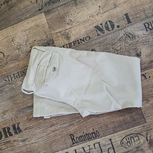 American Eagle, super stretch, kick boot, khaki, pants, size 12 short